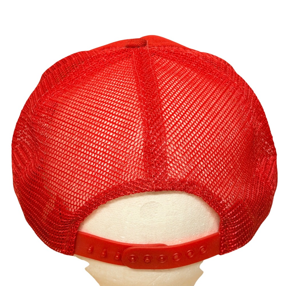 Vintage Fireball Lounge Bowling Trucker Hat Red Mesh Snapback Rope Cap - Picture 3 of 4